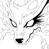 coloriage kiubi le demon renard de naruto